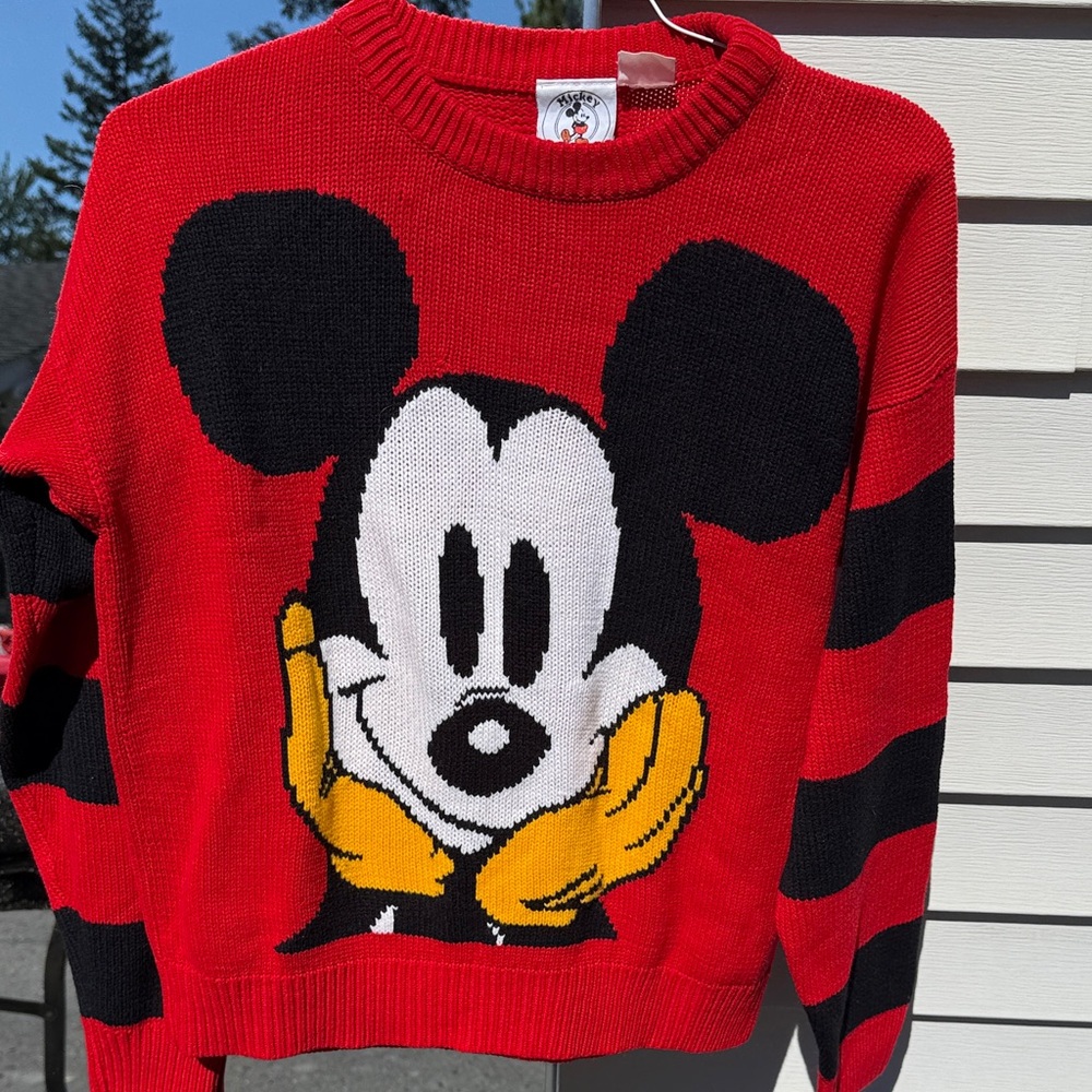 Red Mickey Mouse Sweater